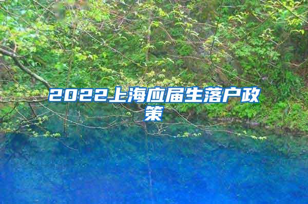 2022上海应届生落户政策