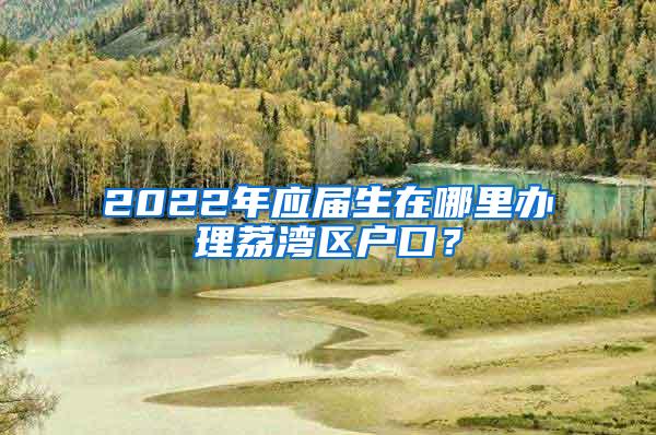 2022年应届生在哪里办理荔湾区户口？