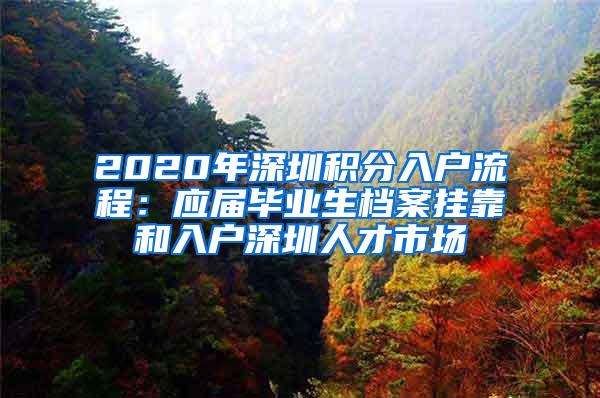 2020年深圳积分入户流程：应届毕业生档案挂靠和入户深圳人才市场