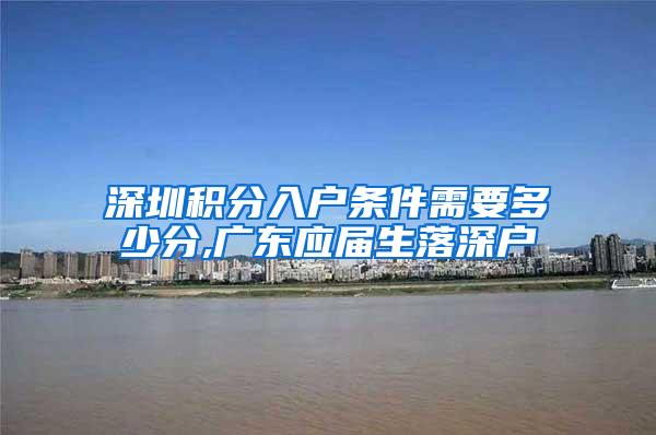 深圳积分入户条件需要多少分,广东应届生落深户