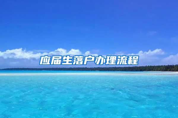 应届生落户办理流程