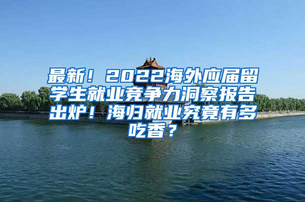 最新！2022海外应届留学生就业竞争力洞察报告出炉！海归就业究竟有多吃香？