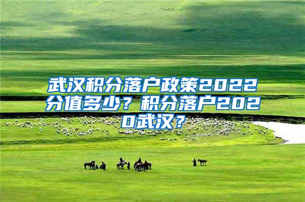 武汉积分落户政策2022分值多少？积分落户2020武汉？