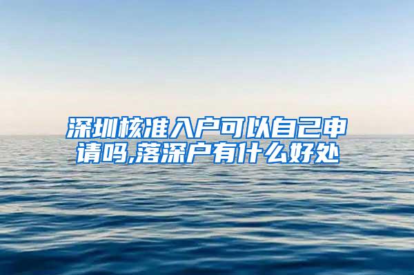 深圳核准入户可以自己申请吗,落深户有什么好处