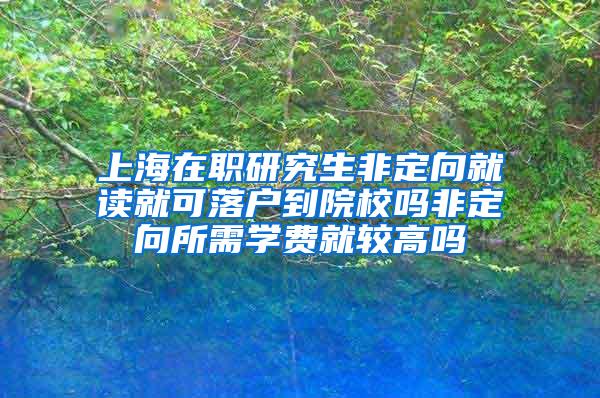 上海在职研究生非定向就读就可落户到院校吗非定向所需学费就较高吗