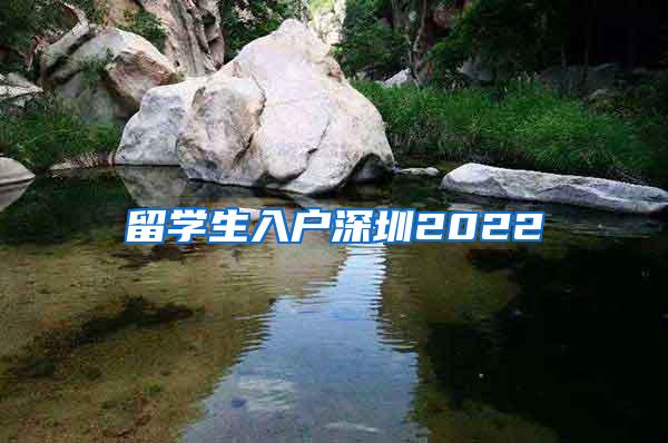 留学生入户深圳2022