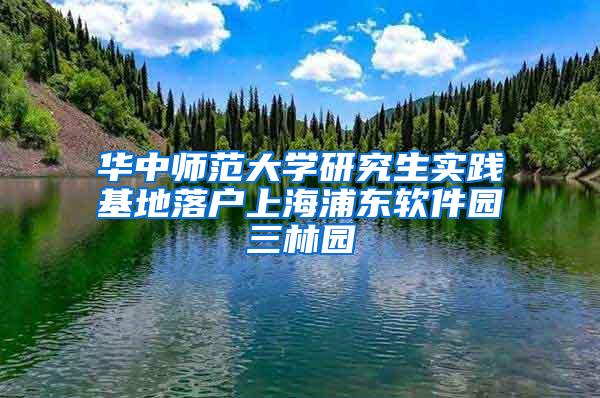 华中师范大学研究生实践基地落户上海浦东软件园三林园