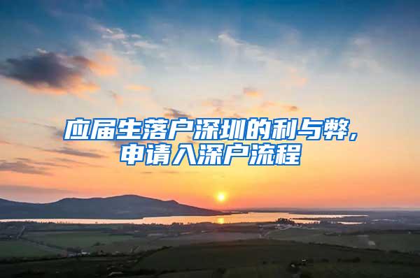 应届生落户深圳的利与弊,申请入深户流程