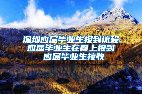 深圳应届毕业生报到流程 应届毕业生在网上报到  应届毕业生接收