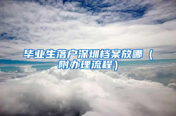 毕业生落户深圳档案放哪（附办理流程）