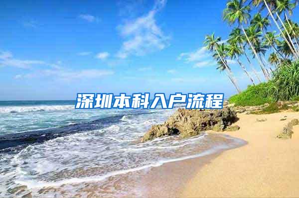 深圳本科入户流程