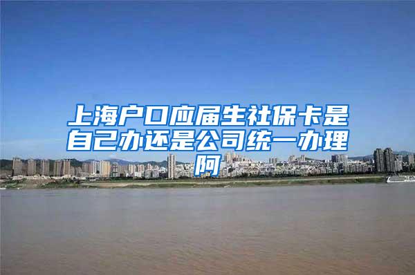 上海户口应届生社保卡是自己办还是公司统一办理阿