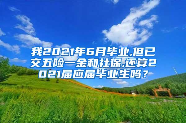 我2021年6月毕业,但已交五险一金和社保,还算2021届应届毕业生吗？