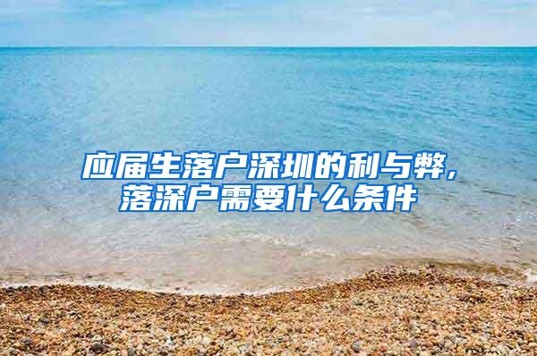 应届生落户深圳的利与弊,落深户需要什么条件