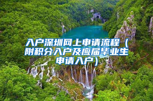 入户深圳网上申请流程（附积分入户及应届毕业生申请入户）