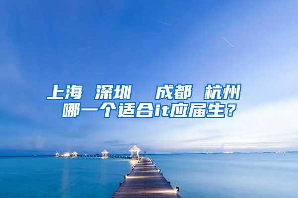 上海 深圳  成都 杭州 哪一个适合it应届生？