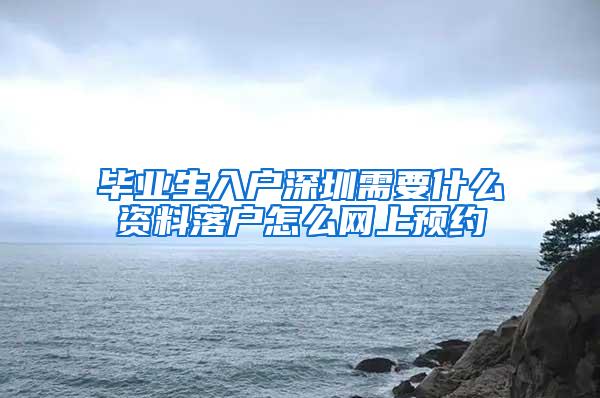 毕业生入户深圳需要什么资料落户怎么网上预约