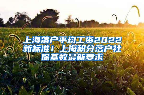 上海落户平均工资2022新标准！上海积分落户社保基数最新要求