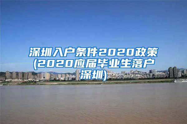 深圳入户条件2020政策(2020应届毕业生落户深圳)