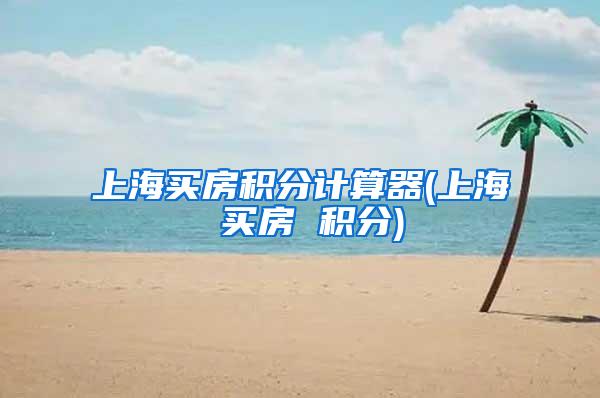 上海买房积分计算器(上海 买房 积分)