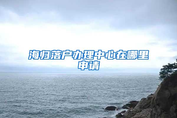 海归落户办理中心在哪里申请