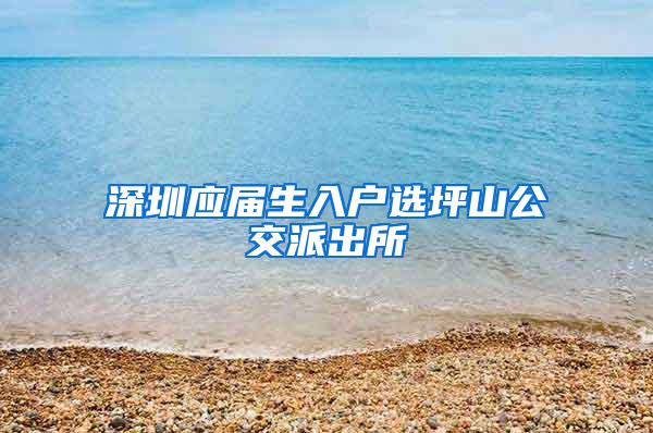 深圳应届生入户选坪山公交派出所