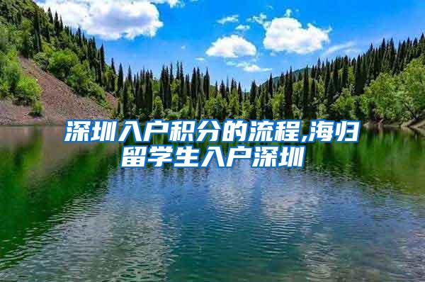 深圳入户积分的流程,海归留学生入户深圳