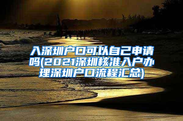 入深圳户口可以自己申请吗(2021深圳核准入户办理深圳户口流程汇总)