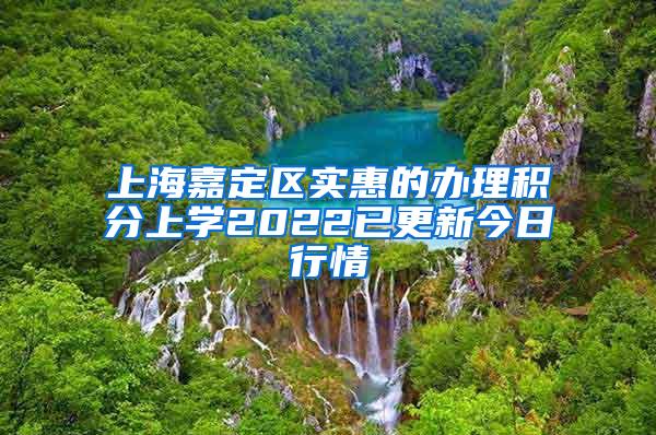 上海嘉定区实惠的办理积分上学2022已更新今日行情