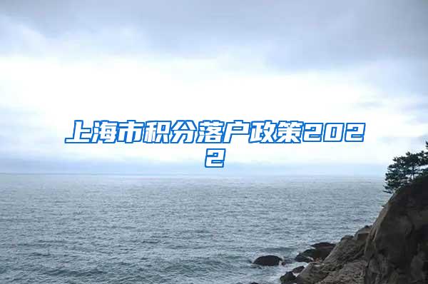 上海市积分落户政策2022