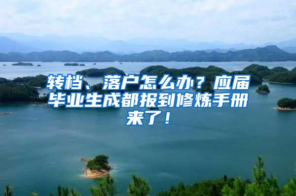 转档、落户怎么办？应届毕业生成都报到修炼手册来了！