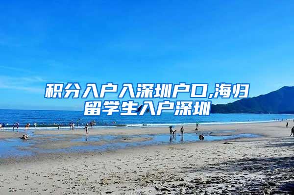 积分入户入深圳户口,海归留学生入户深圳