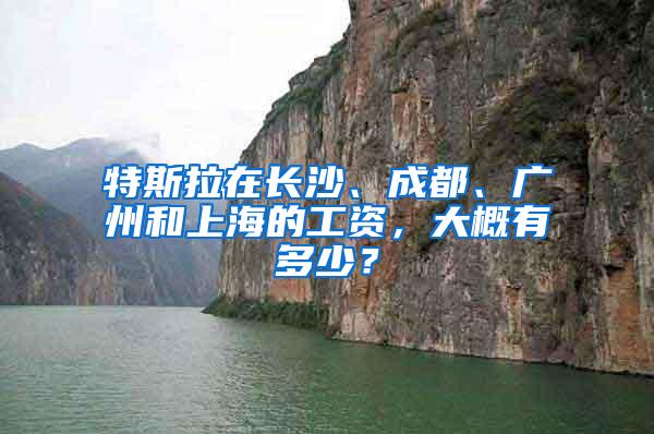 特斯拉在长沙、成都、广州和上海的工资，大概有多少？