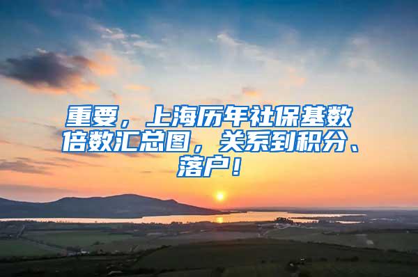 重要，上海历年社保基数倍数汇总图，关系到积分、落户！