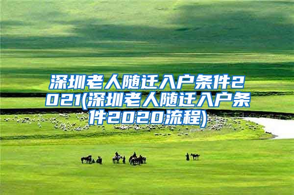 深圳老人随迁入户条件2021(深圳老人随迁入户条件2020流程)