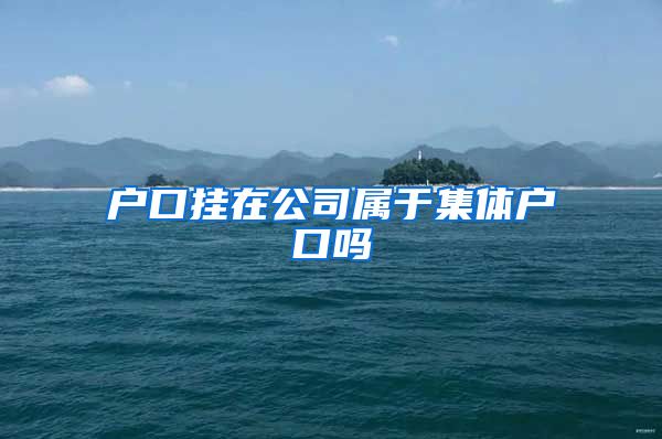 户口挂在公司属于集体户口吗