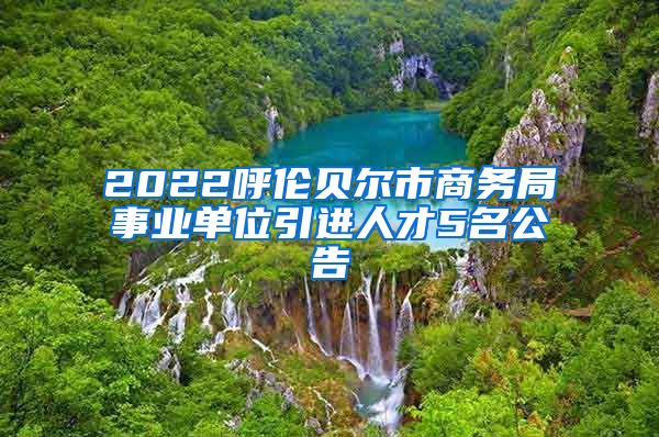 2022呼伦贝尔市商务局事业单位引进人才5名公告