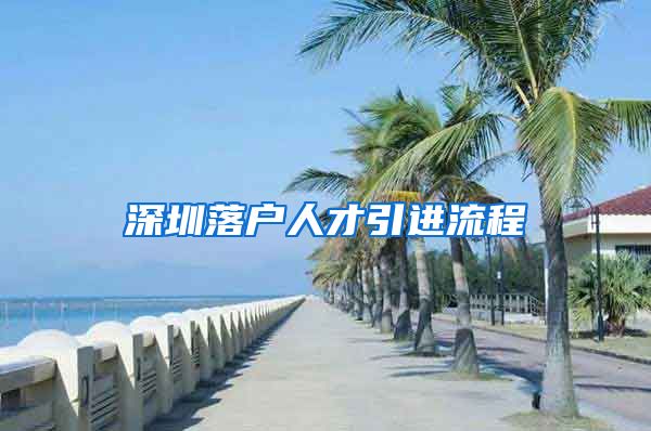 深圳落户人才引进流程