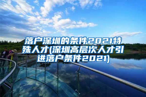 落户深圳的条件2021特殊人才(深圳高层次人才引进落户条件2021)