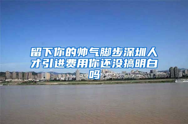 留下你的帅气脚步深圳人才引进费用你还没搞明白吗