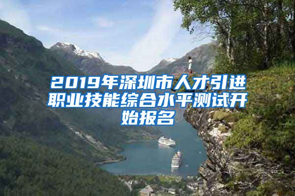 2019年深圳市人才引进职业技能综合水平测试开始报名