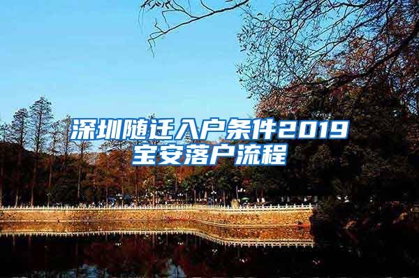 深圳随迁入户条件2019宝安落户流程