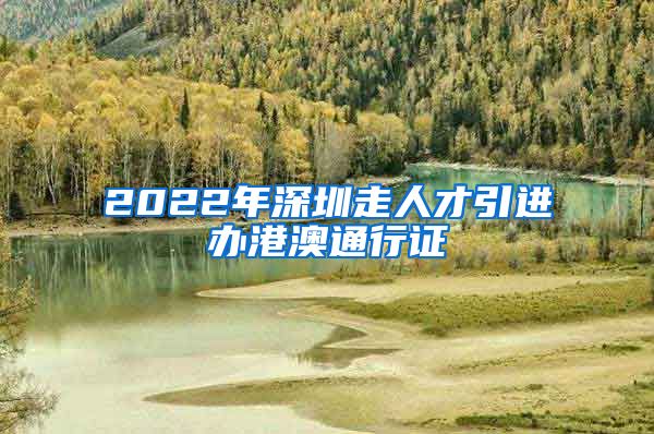 2022年深圳走人才引进办港澳通行证