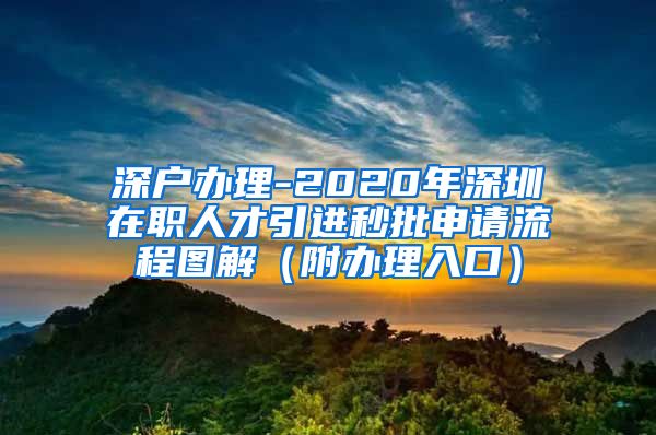 深户办理-2020年深圳在职人才引进秒批申请流程图解（附办理入口）