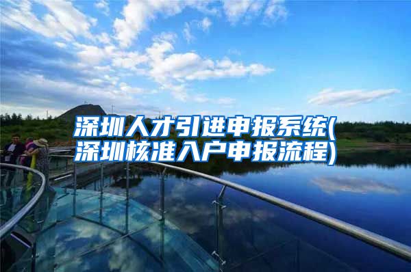 深圳人才引进申报系统(深圳核准入户申报流程)