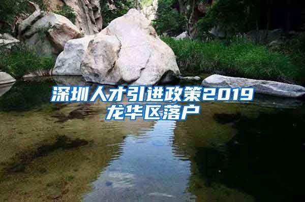 深圳人才引进政策2019龙华区落户