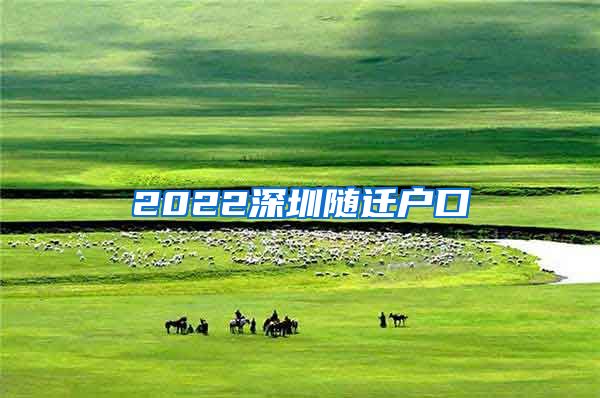 2022深圳随迁户口