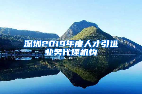 深圳2019年度人才引进业务代理机构