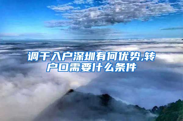 调干入户深圳有何优势,转户口需要什么条件