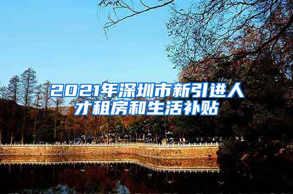 2021年深圳市新引进人才租房和生活补贴